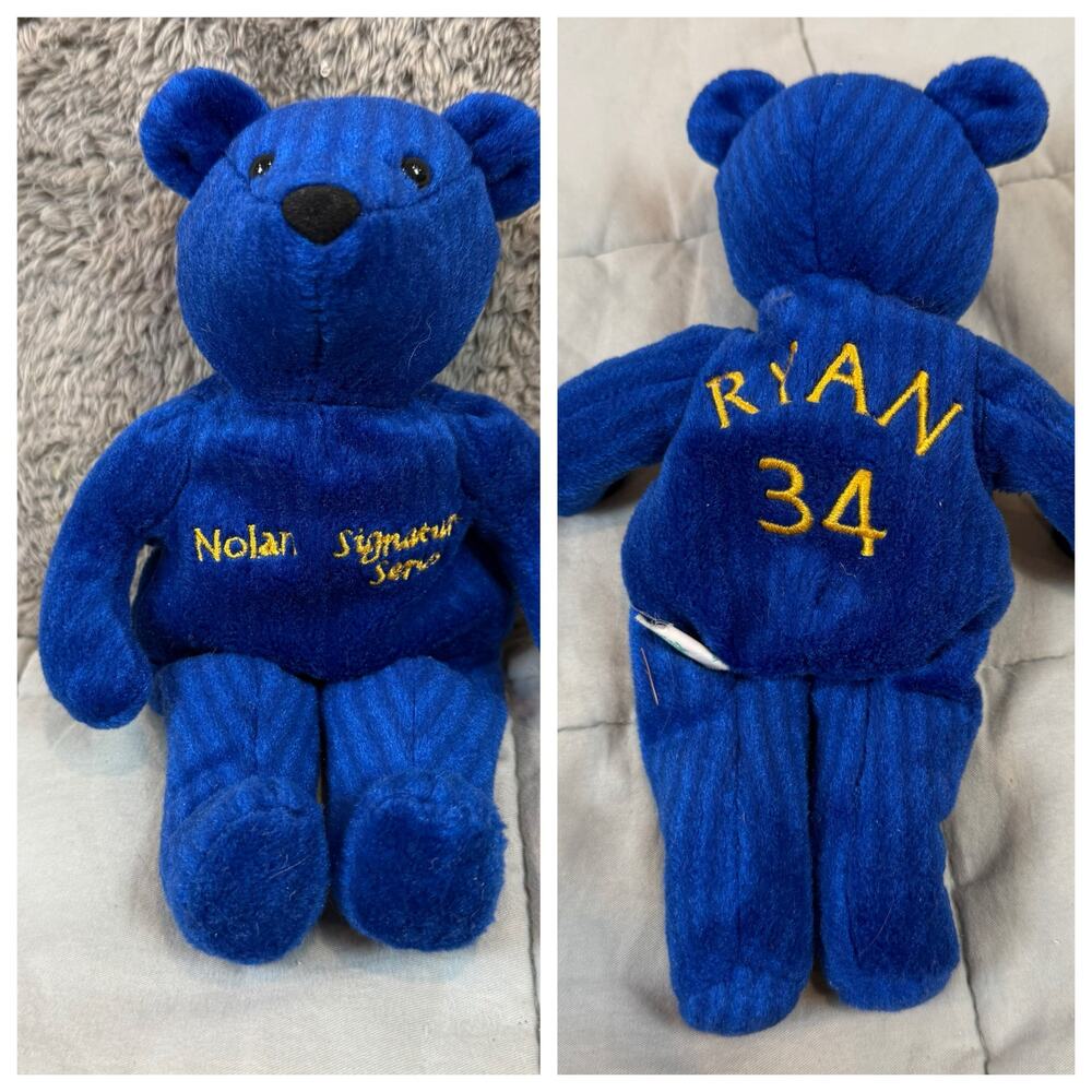 Salvino's Bammers Nolan Ryan Signature Series Beanie Bear Plush Stuffed Animal